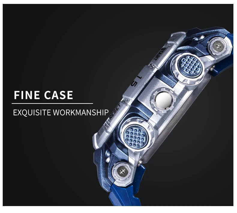 Quarzuhr Für Männer Smael Uhr Wasserdichte Stoppuhr Led-Uhren Männliche Uhr 1921 Sport Uhren Männer Relogio Masculino Digital Quarzuhr Für Männer Smael Uhr Wasserdichte Stoppuhr Led-Uhren Männliche Uhr 1921 Sport Uhren Männer Relogio Masculino Digital - Image 3