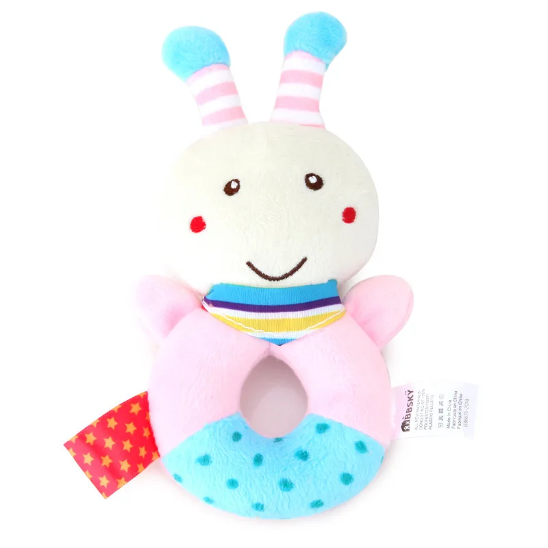 Baby Plush Rattle Cartoon Animals Crib Mobile Bed Bell Toys 0-12 Months Infant Toddler Early Educational Toy For Newborn Gifts Baby Plush Rattle Cartoon Animals Crib Mobile Bed Bell Toys 0-12 Months Infant Toddler Early Educational Toy For Newborn Gifts - Image 3