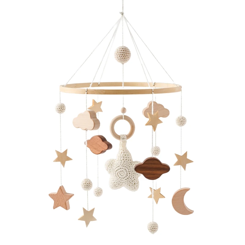 Babymobile Mit Holzrasseln, Weichen Filz-Tierfiguren, Musikbox Und Hängespielzeug Für Neugeborene – Babygeschenke Babymobile Mit Holzrasseln, Weichen Filz-Tierfiguren, Musikbox Und Hängespielzeug Für Neugeborene – Babygeschenke - Image 42