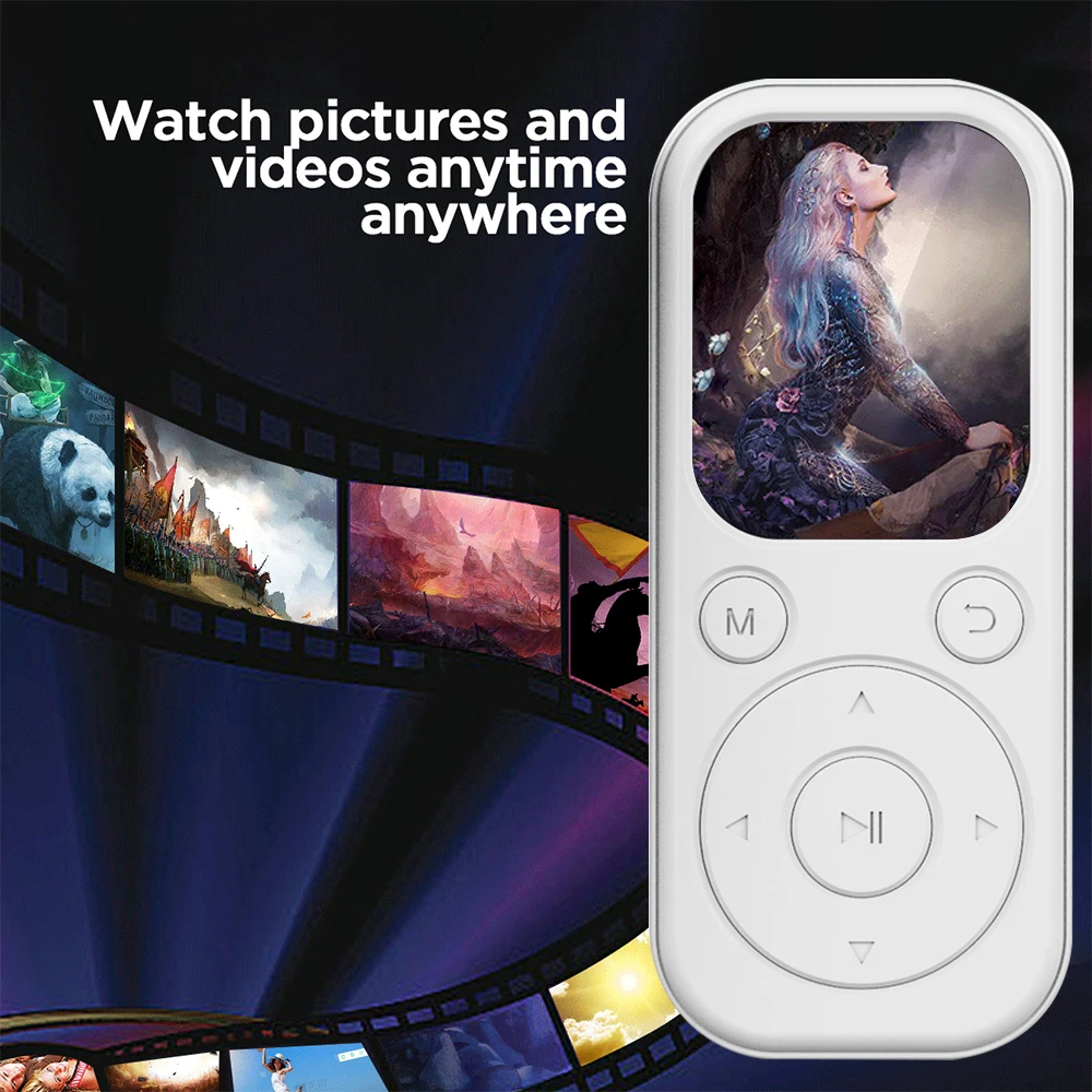 Tragbarer Mp3-Musikplayer Mit Bluetooth 5.4, Bildschirm, Fm-Radio, Aufnahme &Amp; E-Book – Mini-Player Für Sport, Musik &Amp; Videos Tragbarer Mp3-Musikplayer Mit Bluetooth 5.4, Bildschirm, Fm-Radio, Aufnahme &Amp; E-Book – Mini-Player Für Sport, Musik &Amp; Videos - Image 3