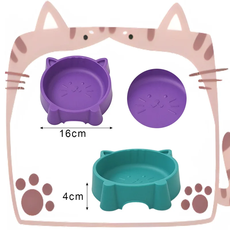 Cat Ear Pet Bowl Elevated Double Bowls Non-Slip Feeder Dog Cat Food Water Bowl Eco-Friendly Durable Cat Ear Pet Bowl Elevated Double Bowls Non-Slip Feeder Dog Cat Food Water Bowl Eco-Friendly Durable - Image 4