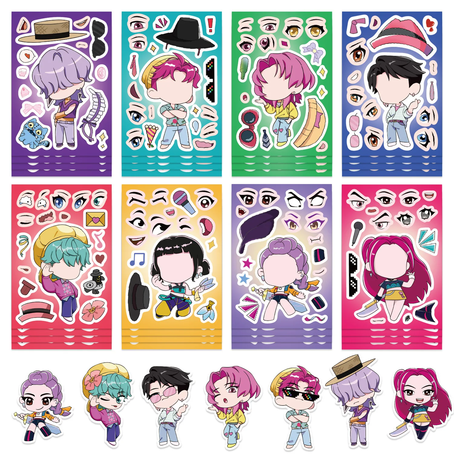 Heisser Verkauf 11-Teiliges Bewegliches Puppen-Set Diy Actionfiguren-Set Rumi Mira Zoey Anime-Film-Charaktere Sammlerstücke Geschenke Für Fans Heisser Verkauf 11-Teiliges Bewegliches Puppen-Set Diy Actionfiguren-Set Rumi Mira Zoey Anime-Film-Charaktere Sammlerstücke Geschenke Für Fans - Image 3
