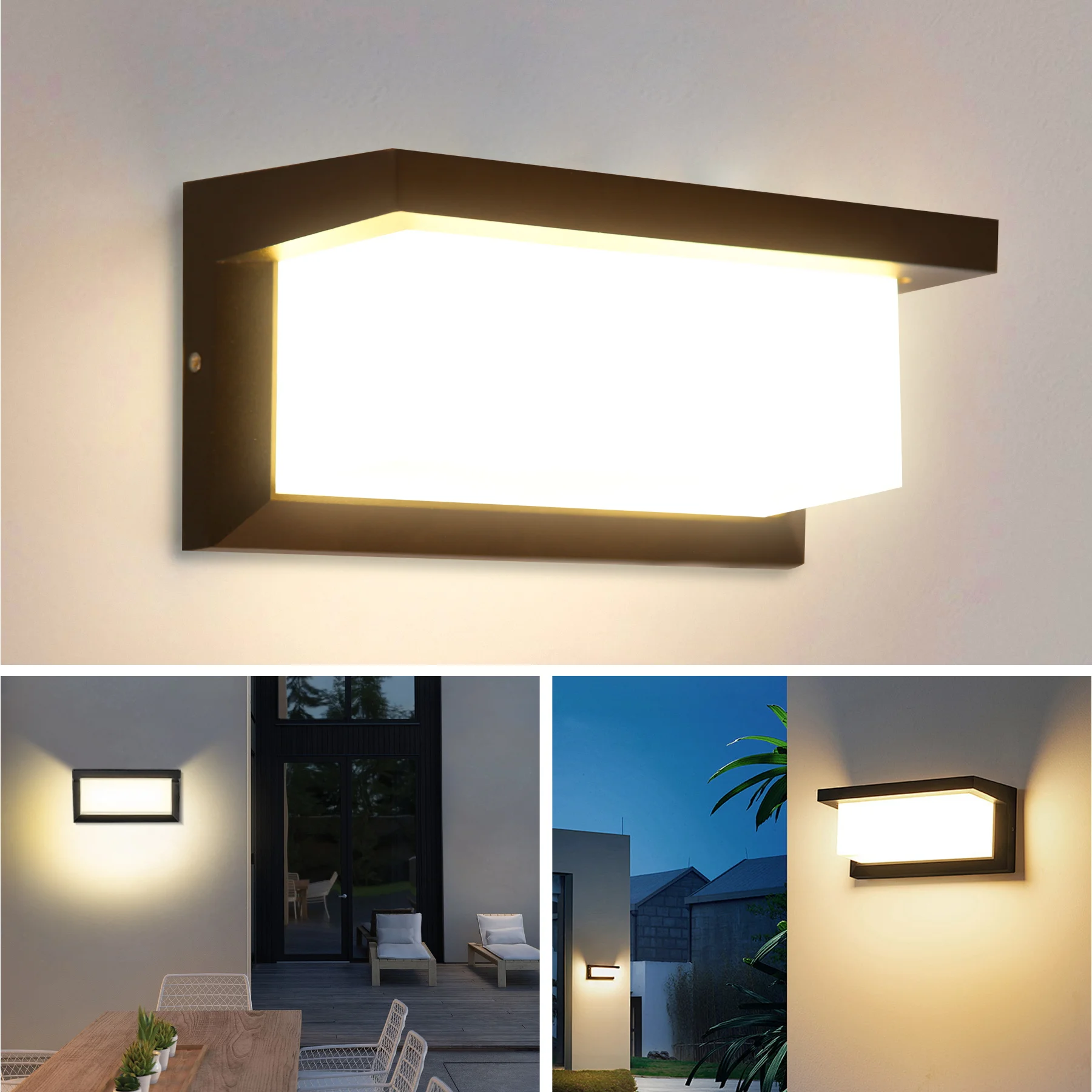 Led Vintage Rechteck Wandleuchte Innen Außen Dekorative Beleuchtung Für Veranda Wohnzimmer Schlafzimmer Hof Balkon Home Decor Led Vintage Rechteck Wandleuchte Innen Außen Dekorative Beleuchtung Für Veranda Wohnzimmer Schlafzimmer Hof Balkon Home Decor - Image 12