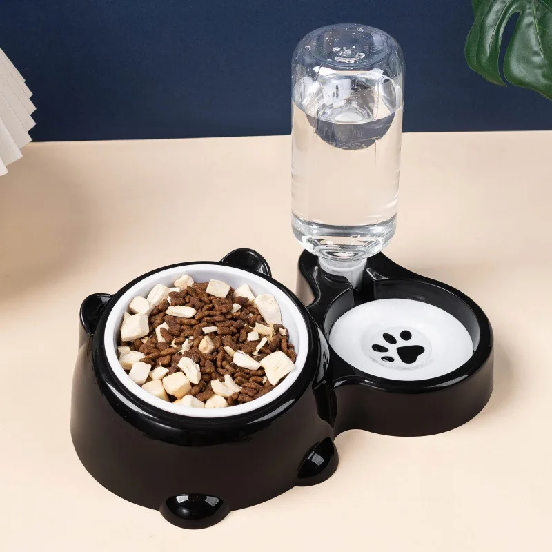Pet Bowl 2-In-1 Auto Water Feeder, Tilted Elevated Cat Dog Bowl For Food &Amp; Water, Anti-Choking Slow Feeder Dish For Pets Pet Bowl 2-In-1 Auto Water Feeder, Tilted Elevated Cat Dog Bowl For Food &Amp; Water, Anti-Choking Slow Feeder Dish For Pets - Image 2
