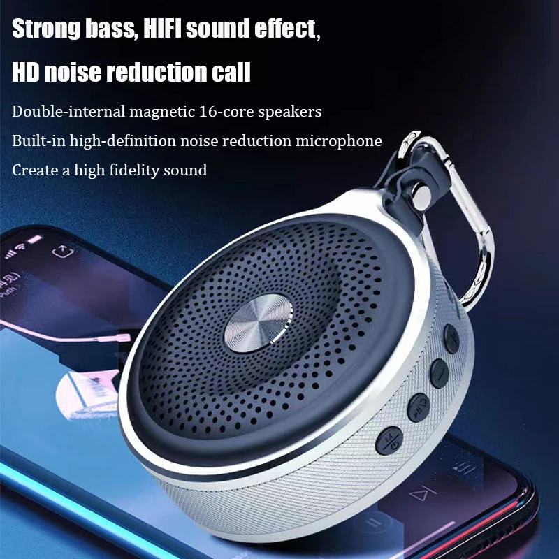 Mini-Bluetooth-Lautsprecher – Tragbarer Hifi-Subwoofer Mit Freisprechfunktion, Tf-Karte, Mp3-Wiedergabe Für Outdoor &Amp; Computer Mini-Bluetooth-Lautsprecher – Tragbarer Hifi-Subwoofer Mit Freisprechfunktion, Tf-Karte, Mp3-Wiedergabe Für Outdoor &Amp; Computer - Image 3
