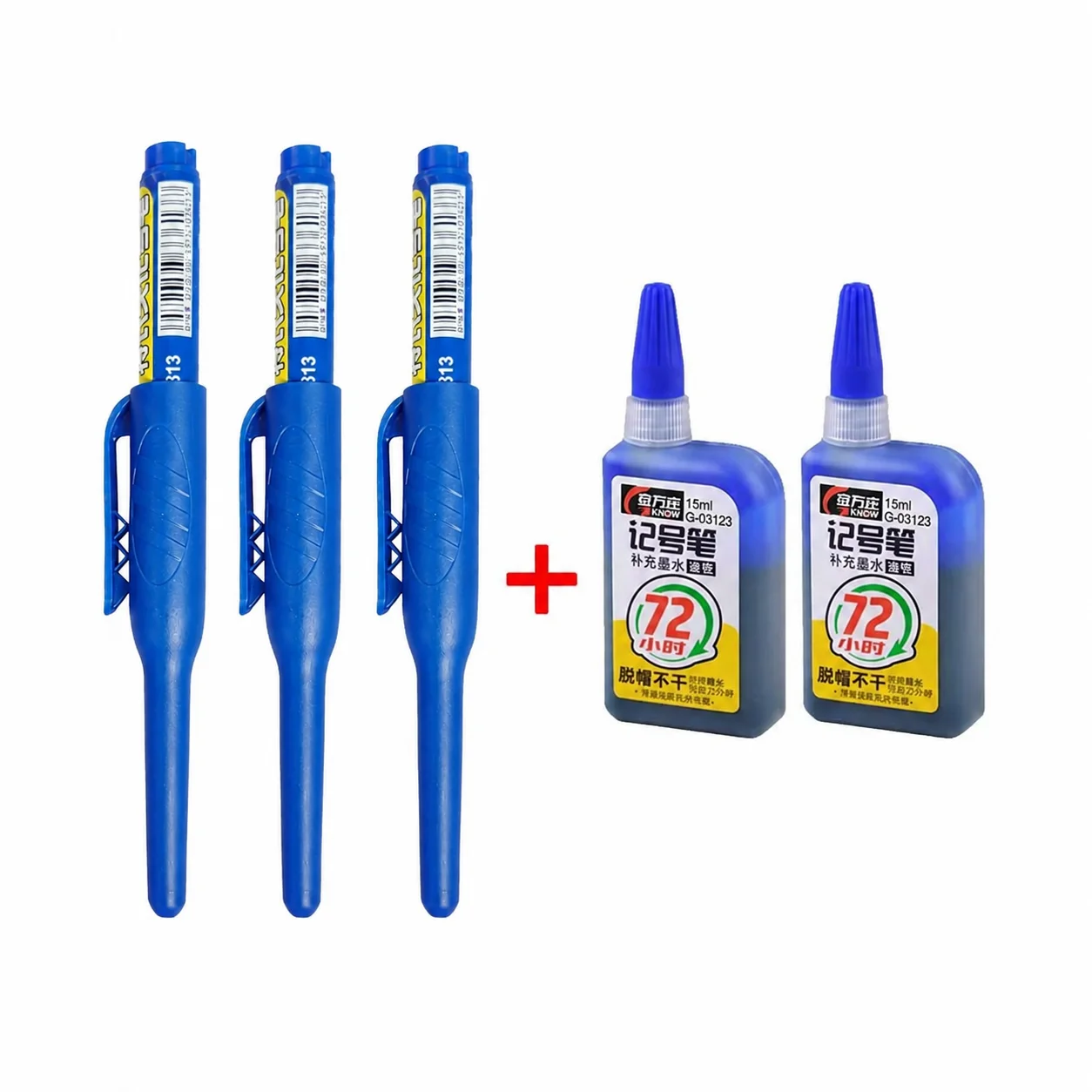 1–6 Stück, 45 Mm, Wasserdicht, Lange Kopfspitze, Tiefloch-Marker, Fliesen-Tischler-Stift, Mehrzweck Für Die Holzbearbeitung, Schwarze/Blaue/Rote Tinte 1–6 Stück, 45 Mm, Wasserdicht, Lange Kopfspitze, Tiefloch-Marker, Fliesen-Tischler-Stift, Mehrzweck Für Die Holzbearbeitung, Schwarze/Blaue/Rote Tinte - Image 30