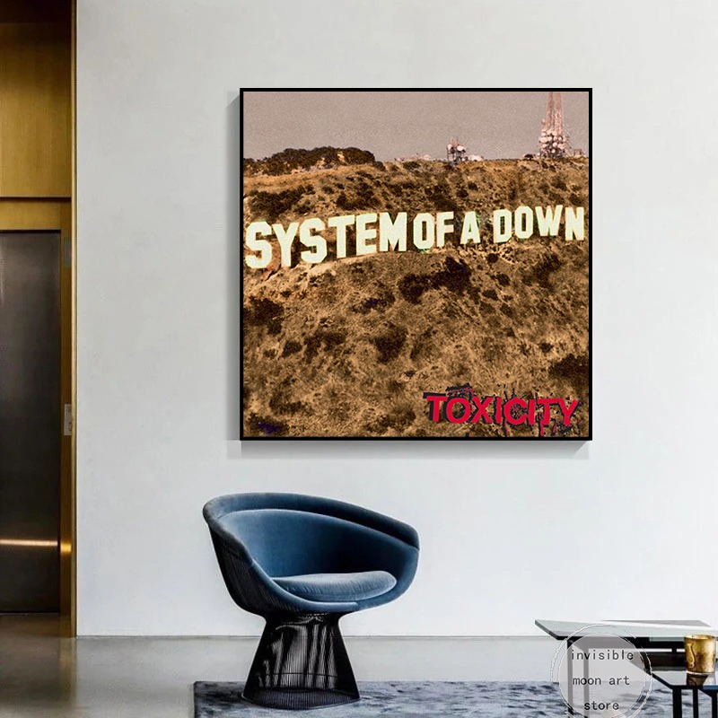 System Eines Daunen Einsamen Tages/Zucker/Toxizität Musik Cover Serie Kunst Poster Leinwand Malerei Wanddrucke Bild Für Zimmer Wohnkultur System Eines Daunen Einsamen Tages/Zucker/Toxizität Musik Cover Serie Kunst Poster Leinwand Malerei Wanddrucke Bild Für Zimmer Wohnkultur - Image 4