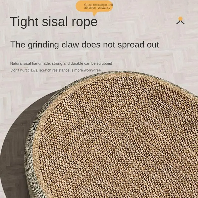 2In1 Cat Scratching Board Protect Furniture Grinding Claw Toys Oval Sisal Weaving Wear-Resistant Cat Nest Cat Accessories 2In1 Cat Scratching Board Protect Furniture Grinding Claw Toys Oval Sisal Weaving Wear-Resistant Cat Nest Cat Accessories - Image 2