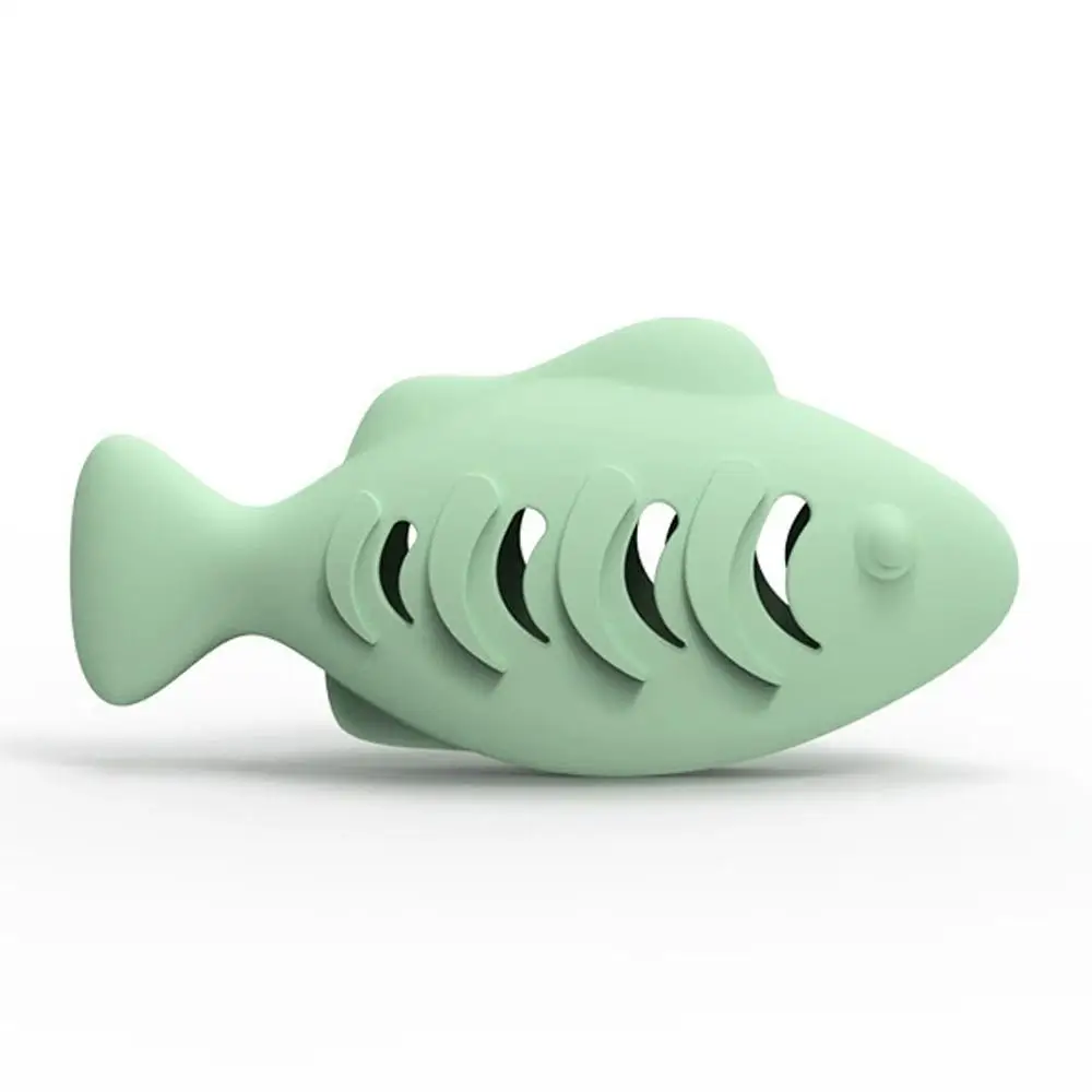 Interactive Cat Toy Food Dispenser For Indoor Cats Blue Treat &Amp; Catnip Stuffer Engaging Silicone Fish Chew Toy Dental Care Interactive Cat Toy Food Dispenser For Indoor Cats Blue Treat &Amp; Catnip Stuffer Engaging Silicone Fish Chew Toy Dental Care - Image 8