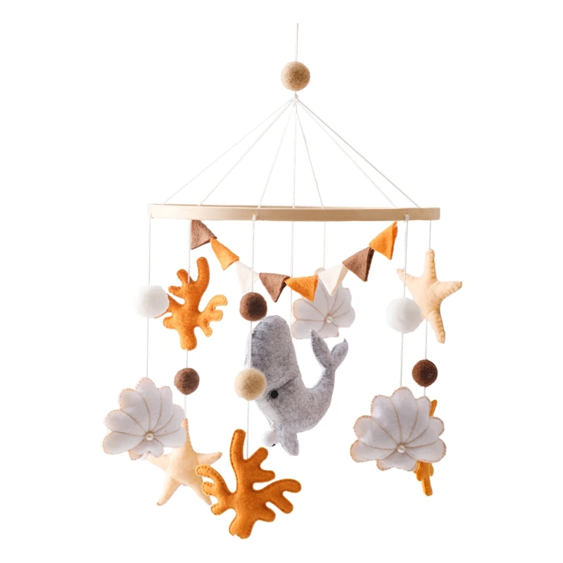 Babymobile Mit Holzrasseln, Weichen Filz-Tierfiguren, Musikbox Und Hängespielzeug Für Neugeborene – Babygeschenke Babymobile Mit Holzrasseln, Weichen Filz-Tierfiguren, Musikbox Und Hängespielzeug Für Neugeborene – Babygeschenke - Image 15