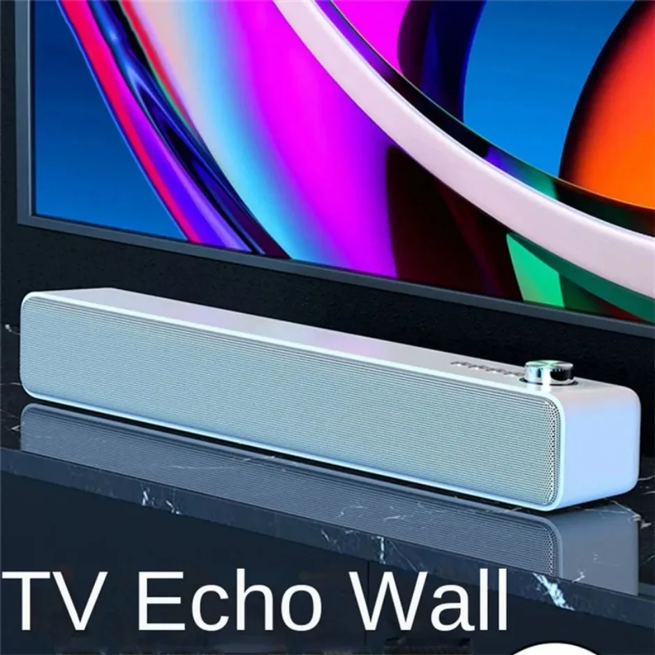 Bluetooth-Soundbar Mit Subwoofer – Kabelloser Tv-Lautsprecher Mit Echo-Funktion Für Computer, Heimkino, Musik &Amp; Unterhaltung Bluetooth-Soundbar Mit Subwoofer – Kabelloser Tv-Lautsprecher Mit Echo-Funktion Für Computer, Heimkino, Musik &Amp; Unterhaltung - Image 3