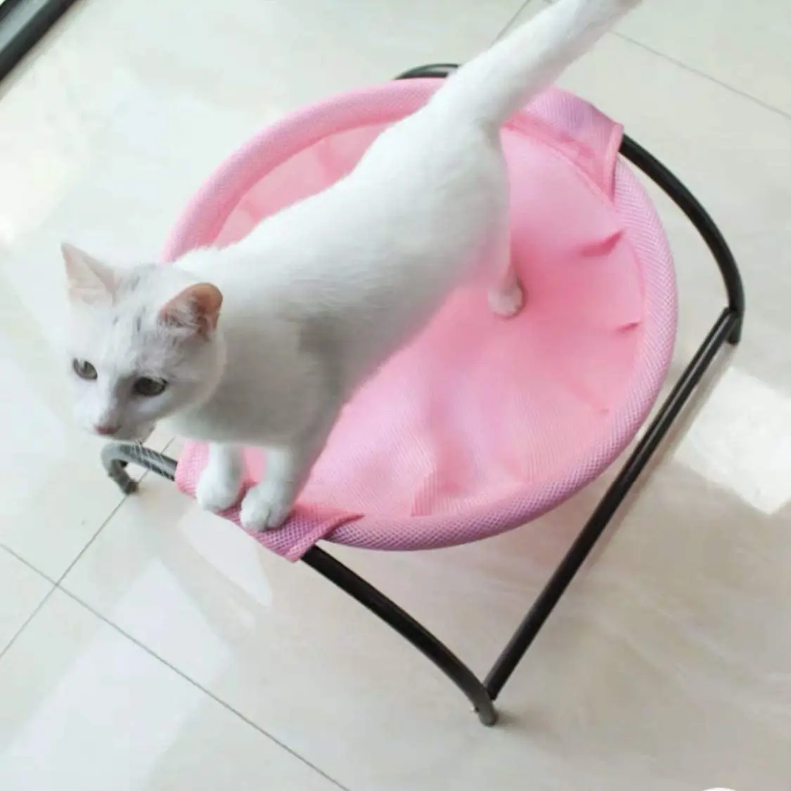 Katzen- Und Hundebett, Hängematte Für Haustiere, Freistehendes Katzenschlafbett, Haustierzubehör, Vollständig Waschbar, Abnehmbar, Einfache Montage, Für Innen Und Außen Katzen- Und Hundebett, Hängematte Für Haustiere, Freistehendes Katzenschlafbett, Haustierzubehör, Vollständig Waschbar, Abnehmbar, Einfache Montage, Für Innen Und Außen - Image 3