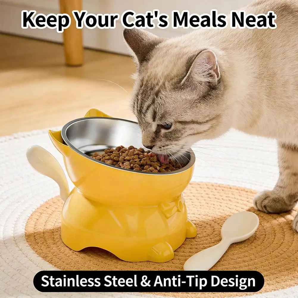 Stainless Steel Cat Bowl Anti-Spill Slanted Cat Food Food Water Dish For Cats Kitten Stainless Steel Cat Bowl Stainless Steel Cat Bowl Anti-Spill Slanted Cat Food Food Water Dish For Cats Kitten Stainless Steel Cat Bowl - Image 19