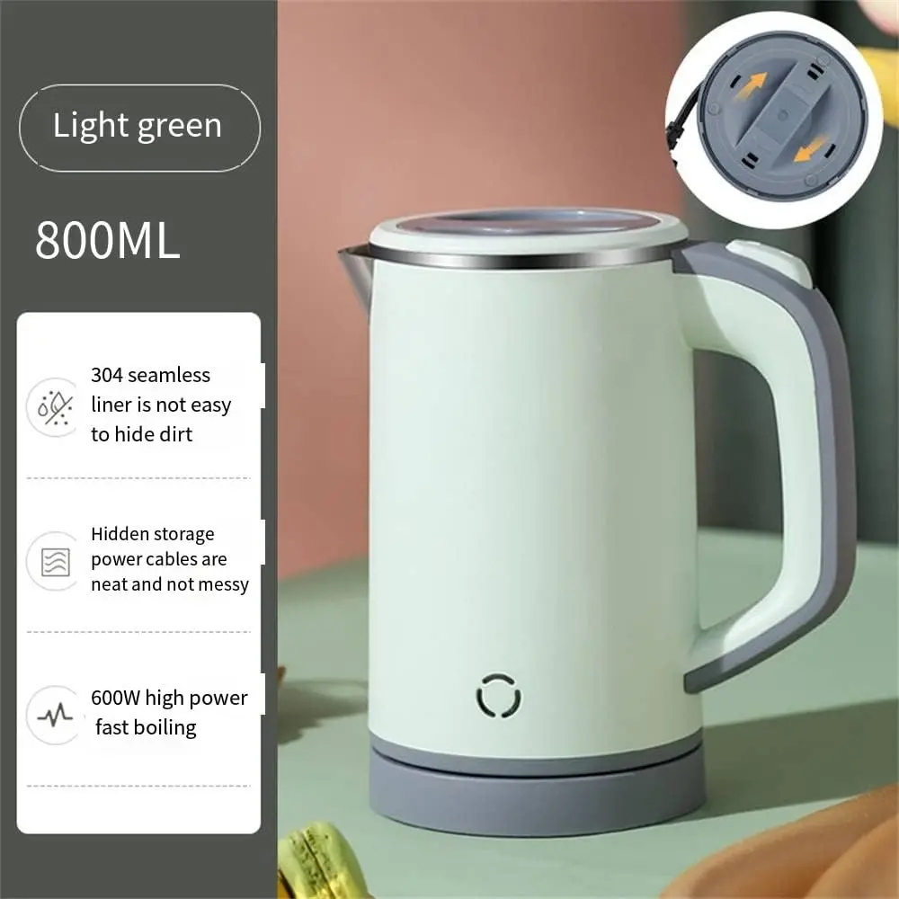 110V/220V Wasserkocher 0,8 L Tragbarer Reise Kessel Edelstahl Auskleidung Mit Automatischer Abschaltung 600W 5 Minuten Schnell Koch Kessel 110V/220V Wasserkocher 0,8 L Tragbarer Reise Kessel Edelstahl Auskleidung Mit Automatischer Abschaltung 600W 5 Minuten Schnell Koch Kessel - Image 5