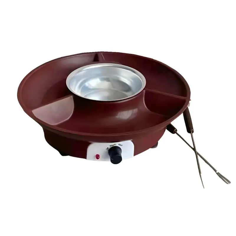 Aee2-Elektrisches Fondue-Set, Mit Gabel, Schokoladenschmelztopf, Schmelztopf Für Schokolade Und Süßigkeiten, Us-Stecker Aee2-Elektrisches Fondue-Set, Mit Gabel, Schokoladenschmelztopf, Schmelztopf Für Schokolade Und Süßigkeiten, Us-Stecker - Image 3