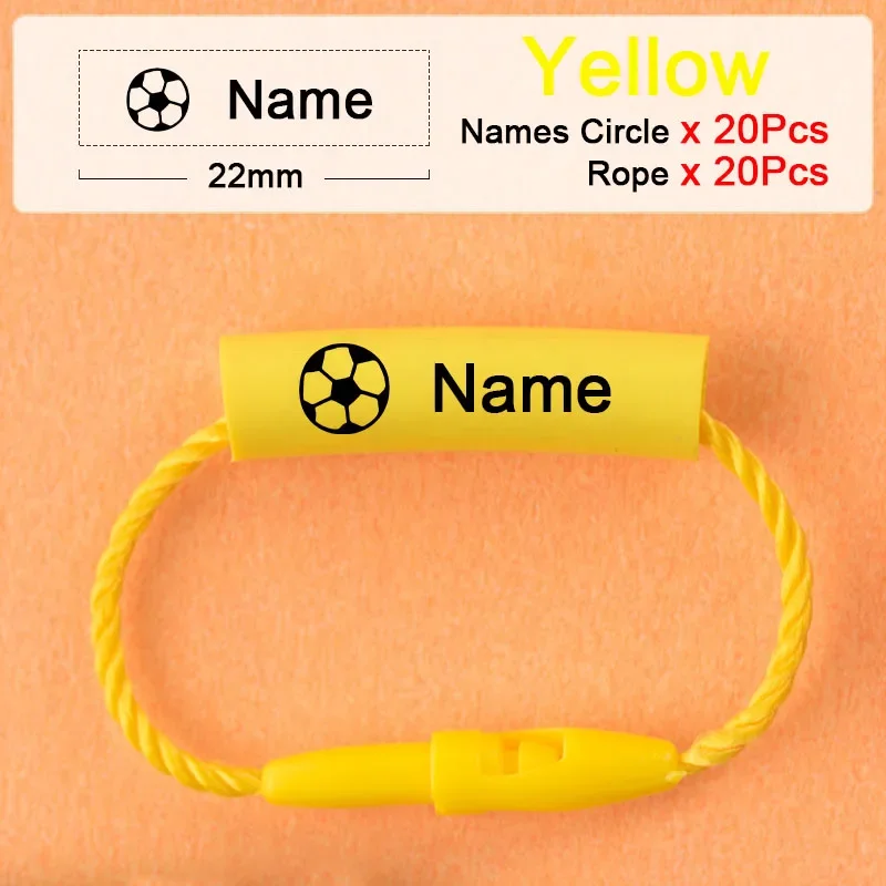 20 Stücke Baby Schuhe Schul Tasse Kleidung Name Aufkleber Wasserdichte Tag Seil Baby Name Ring Kinder Angepasst Name Label Anhänger 20 Stücke Baby Schuhe Schul Tasse Kleidung Name Aufkleber Wasserdichte Tag Seil Baby Name Ring Kinder Angepasst Name Label Anhänger - Image 7