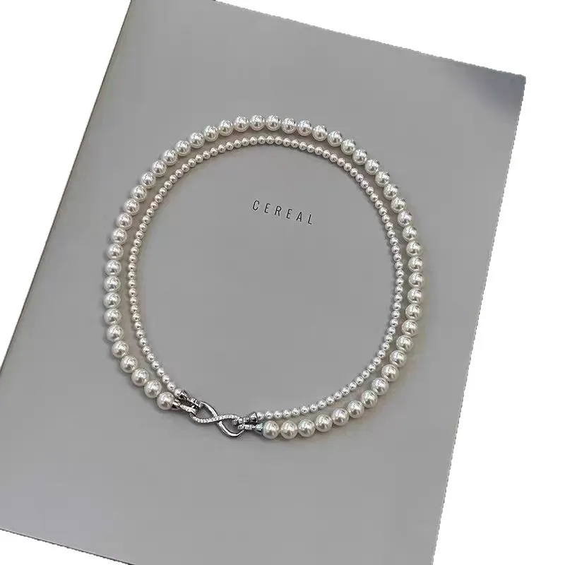 Multifunktionale Perlen-Choker-Halskette Für Damen, Luxuriöser Neuer Modeschmuck, Designer-Kette, Großhandel Multifunktionale Perlen-Choker-Halskette Für Damen, Luxuriöser Neuer Modeschmuck, Designer-Kette, Großhandel - Image 6