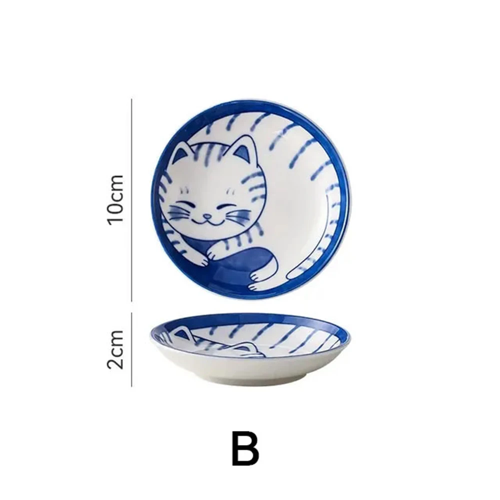 Creative Cartoon Lucky Cat Ceramic Dessert Sauce Dish Fruit Sushi Plate Creative Cartoon Lucky Cat Ceramic Dessert Sauce Dish Fruit Sushi Plate - Image 9