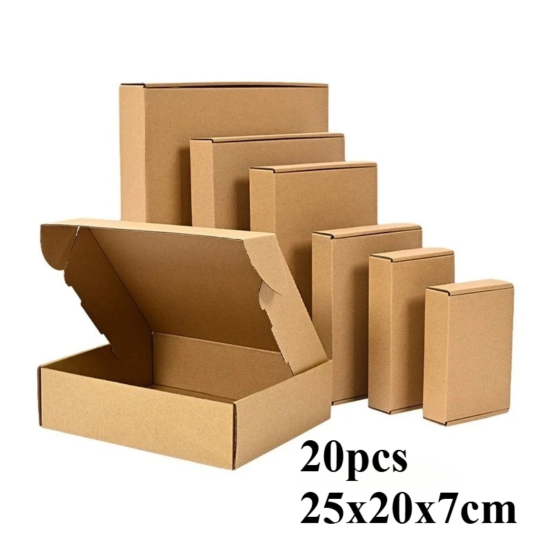 20/10Pcs Wellpappe Box Mailer, Braun Karton Versand Box Wellpappe Mailer Versand Box Kraft Papier Verpackung Box 20/10Pcs Wellpappe Box Mailer, Braun Karton Versand Box Wellpappe Mailer Versand Box Kraft Papier Verpackung Box - Image 10