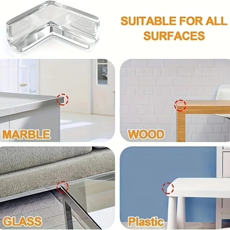 10Pcs Transparent Anti Collision Angle Pvc Pad Child Safety Corner Guard Baby Collision Proof Protector Christmas Gift 10Pcs Transparent Anti Collision Angle Pvc Pad Child Safety Corner Guard Baby Collision Proof Protector Christmas Gift - Image 3