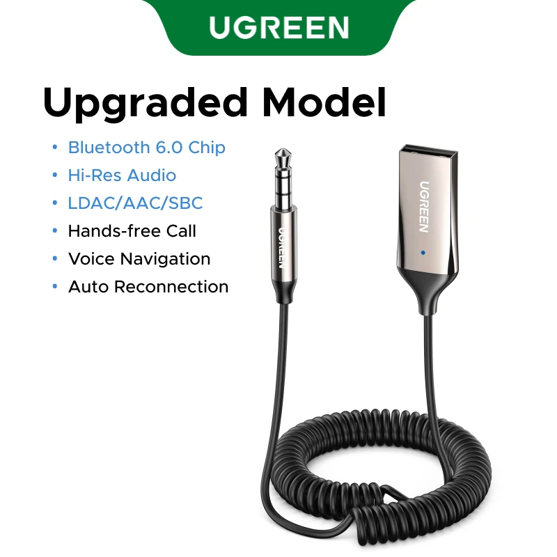 Ugreen Bluetooth-Adapter 5.3 Mit Aux – Usb-Auf-3,5-Mm-Klinke, Mikrofon &Amp; Freisprechfunktion Für Auto Und Lautsprecher Ugreen Bluetooth-Adapter 5.3 Mit Aux – Usb-Auf-3,5-Mm-Klinke, Mikrofon &Amp; Freisprechfunktion Für Auto Und Lautsprecher - Image 7