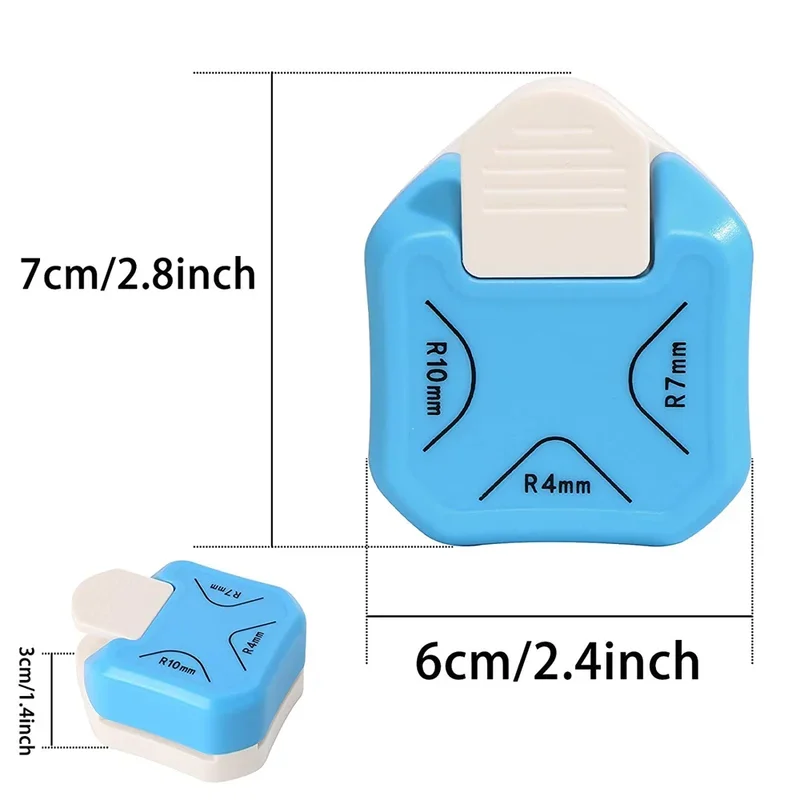 Eckenrunder 3-In-1 Metall-Kunststoff-Design Für Scrapbooking, Karten Und Bastelarbeiten, Für Papier 4Mm/7Mm/10Mm Eckenrunder 3-In-1 Metall-Kunststoff-Design Für Scrapbooking, Karten Und Bastelarbeiten, Für Papier 4Mm/7Mm/10Mm - Image 5