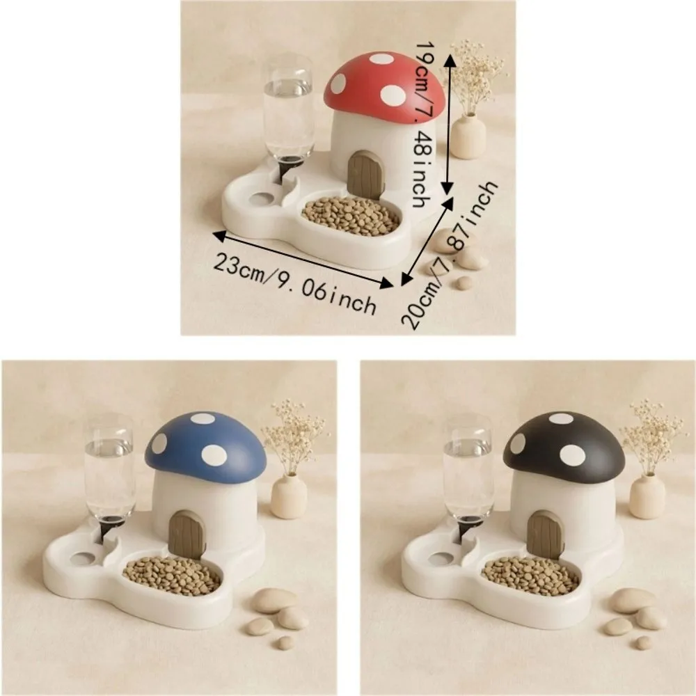 2 In 1 Mushroom Pet Automatic Feeder Large Capacity Moisture-Proof Cat Food Dispenser Dry Wet Separation Gravity Refill 2 In 1 Mushroom Pet Automatic Feeder Large Capacity Moisture-Proof Cat Food Dispenser Dry Wet Separation Gravity Refill - Image 6