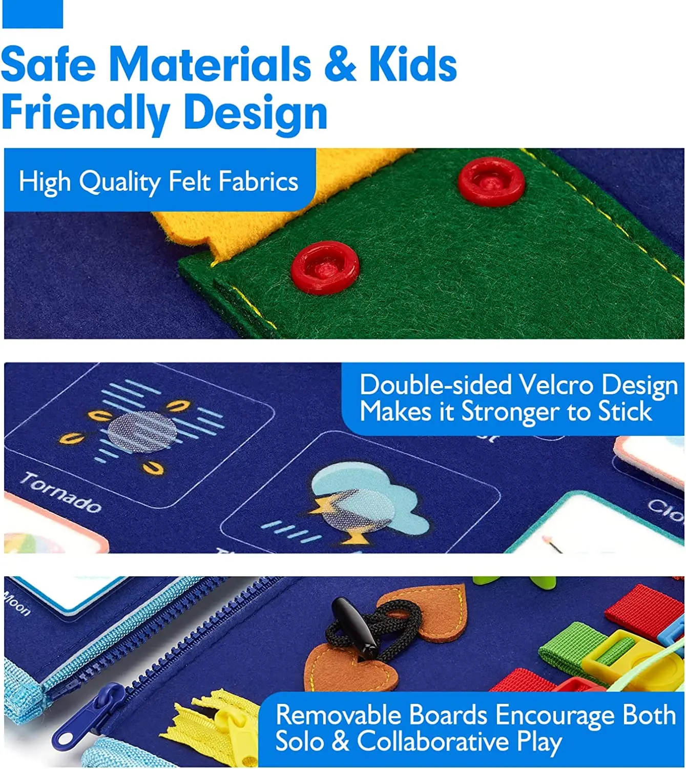 Toddler Montessori Busy Board Activities Education Toys Basic Dress Motor Skills Baby Travel Learning Toys For Christmas Gift Toddler Montessori Busy Board Activities Education Toys Basic Dress Motor Skills Baby Travel Learning Toys For Christmas Gift - Image 5