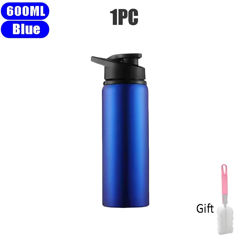 Outdoor-Wasserflasche Aus Edelstahl, 600 Ml, Auslaufsicher, Großes Fassungsvermögen, Sportfahrrad-Reiseflasche Für Camping, Radfahren Outdoor-Wasserflasche Aus Edelstahl, 600 Ml, Auslaufsicher, Großes Fassungsvermögen, Sportfahrrad-Reiseflasche Für Camping, Radfahren - Image 8