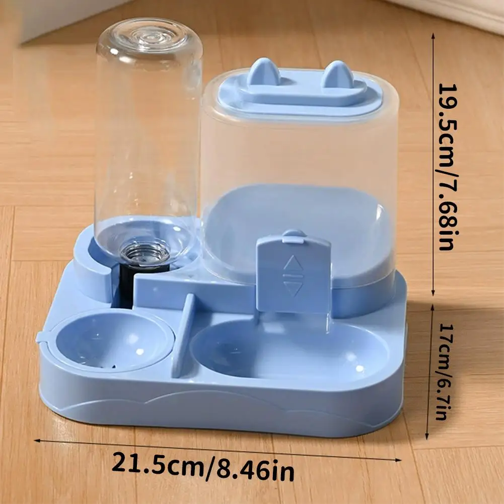 Cat Bowl Automatic Feeder With Spill Proof Design With Water Fountain Pet Food Dispenser For Small Medium Large Cats Dogs Cat Bowl Automatic Feeder With Spill Proof Design With Water Fountain Pet Food Dispenser For Small Medium Large Cats Dogs - Image 6