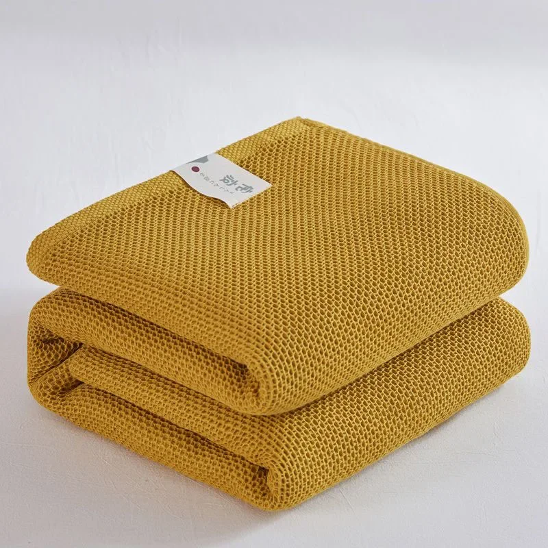 Solide Baumwolldecke Für Bett, Waffel-Karo-Bettüberwurf Für Einzel-, Queen- Und Kingsize-Betten, Sofadecke, Sofabezug, Sommerdecke Solide Baumwolldecke Für Bett, Waffel-Karo-Bettüberwurf Für Einzel-, Queen- Und Kingsize-Betten, Sofadecke, Sofabezug, Sommerdecke - Image 7