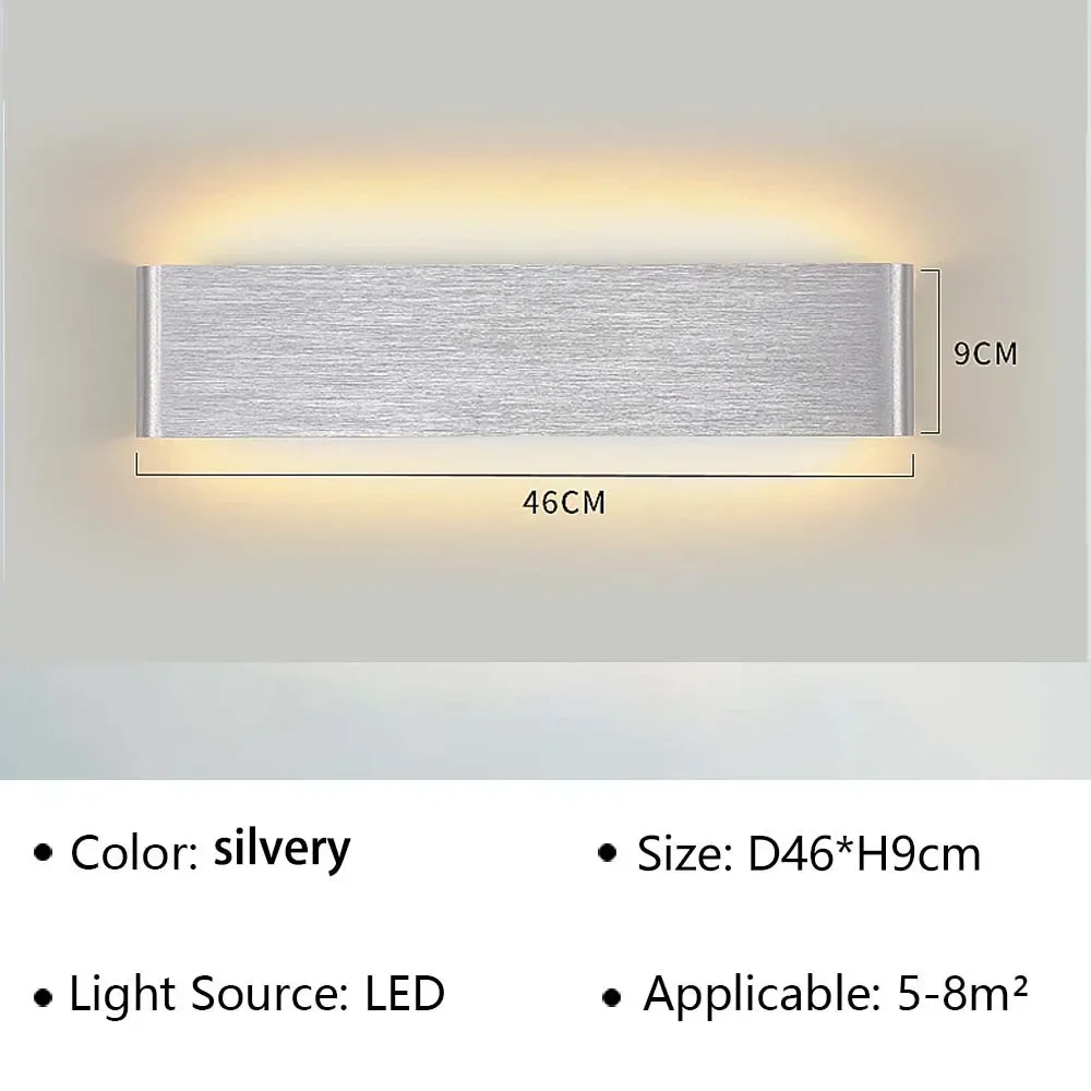 Moderne Led-Wandleuchte Für Nachttisch, Wohnzimmer, Treppen, Gang, Badezimmer, Heimdekoration, Wandleuchte, Innenbeleuchtung, Glanz Moderne Led-Wandleuchte Für Nachttisch, Wohnzimmer, Treppen, Gang, Badezimmer, Heimdekoration, Wandleuchte, Innenbeleuchtung, Glanz - Image 10