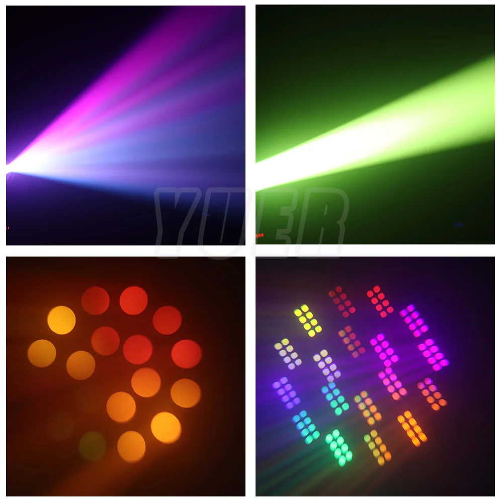 4Er-Set Led 200W Moving Head Mit Gobo, Prisma &Amp; Rgb-Ring 4Er-Set Led 200W Moving Head Mit Gobo, Prisma &Amp; Rgb-Ring - Image 6