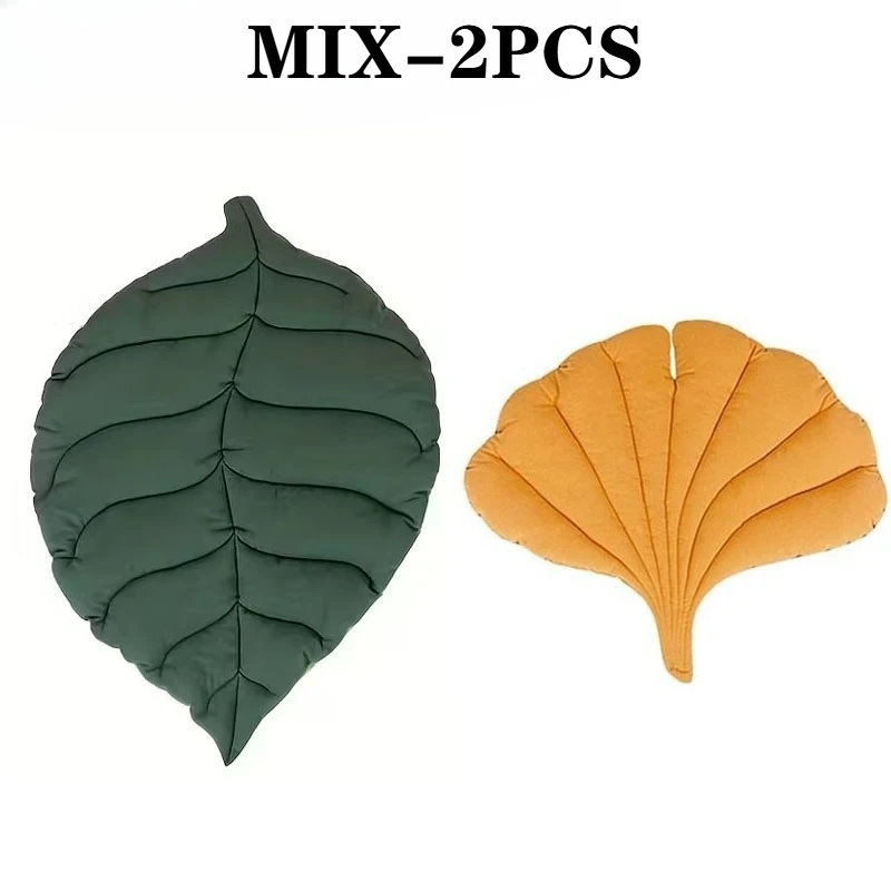 1/2Pcs Leaf Shaped Cat Bed And Pet Mat Soft Washable Reversible Non-Slip Cushion For Cats And Dogs Indoor Travel Camping Pet Bed 1/2Pcs Leaf Shaped Cat Bed And Pet Mat Soft Washable Reversible Non-Slip Cushion For Cats And Dogs Indoor Travel Camping Pet Bed - Image 8