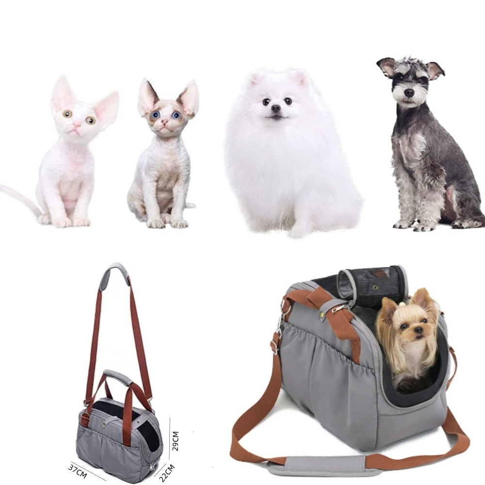Portable Pet Dog Carrier Cat Travel Bag With Cover For Small Dogs Cats Puppies Soft-Sides Dog Car Seat Safe Bed Dog Handbag Portable Pet Dog Carrier Cat Travel Bag With Cover For Small Dogs Cats Puppies Soft-Sides Dog Car Seat Safe Bed Dog Handbag - Image 6