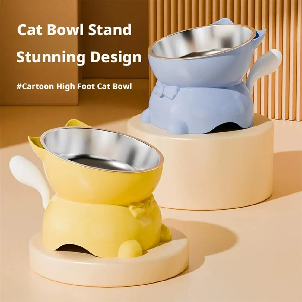 Stainless Steel Cat Bowl Anti-Spill Slanted Cat Food Food Water Dish For Cats Kitten Stainless Steel Cat Bowl Stainless Steel Cat Bowl Anti-Spill Slanted Cat Food Food Water Dish For Cats Kitten Stainless Steel Cat Bowl