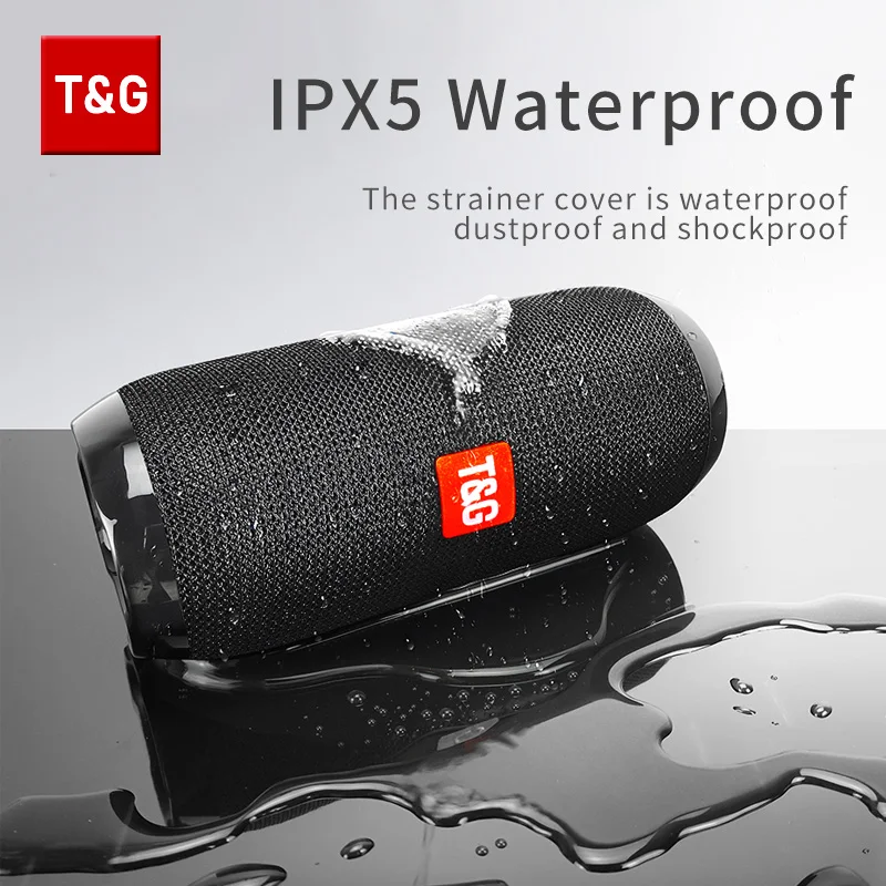 T&Amp;G Tg117 Bluetooth-Lautsprecher – Tragbare Tws-Soundbox Mit Wasserdichtem Stereo-Surround-Sound, Tf-Karte &Amp; Fm-Radio Für Outdoor T&Amp;G Tg117 Bluetooth-Lautsprecher – Tragbare Tws-Soundbox Mit Wasserdichtem Stereo-Surround-Sound, Tf-Karte &Amp; Fm-Radio Für Outdoor - Image 2