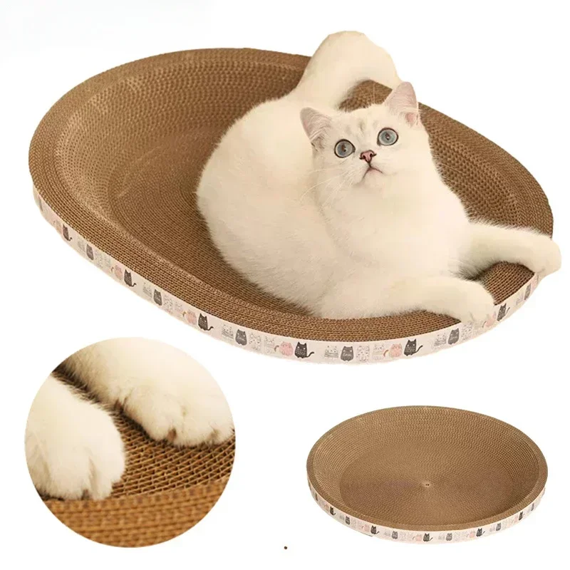 Runder Wellpappe-Katzenkratzer – Kratzbett &Amp; Spielzeug Für Katzen Runder Wellpappe Katzenkratzer