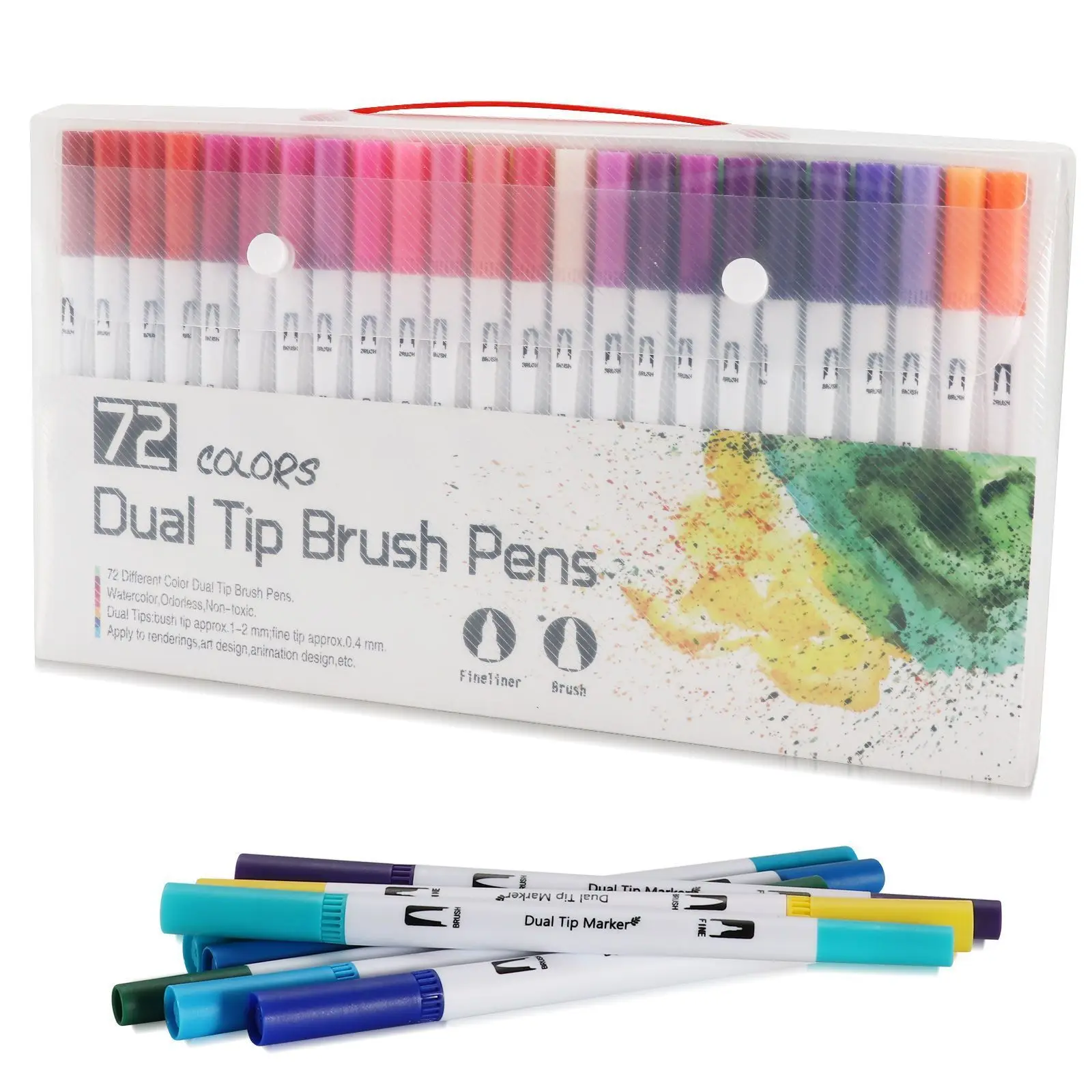120 Farben Filzstift Zeichnen Aquarell Kunstmarker Stift Doppelseitiger Pinsel Fineliner Farbstift-Set Für Kunst Kalligraphie Malerei 120 Farben Filzstift Zeichnen Aquarell Kunstmarker Stift Doppelseitiger Pinsel Fineliner Farbstift-Set Für Kunst Kalligraphie Malerei - Image 19