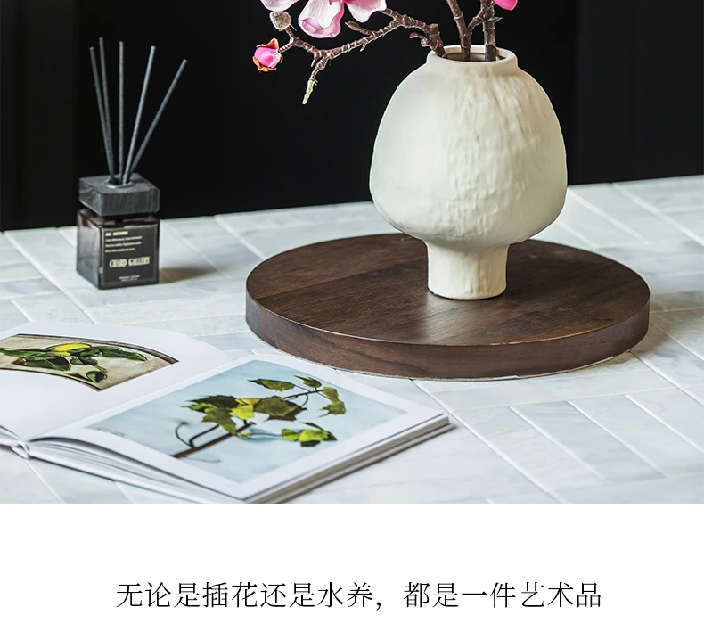 Retro Keramikvase Aus Grobem Ton – Handgemachte Deko Für Trockenblumen Retro Keramikvase Aus Grobem Ton – Handgemachte Deko Für Trockenblumen - Image 4