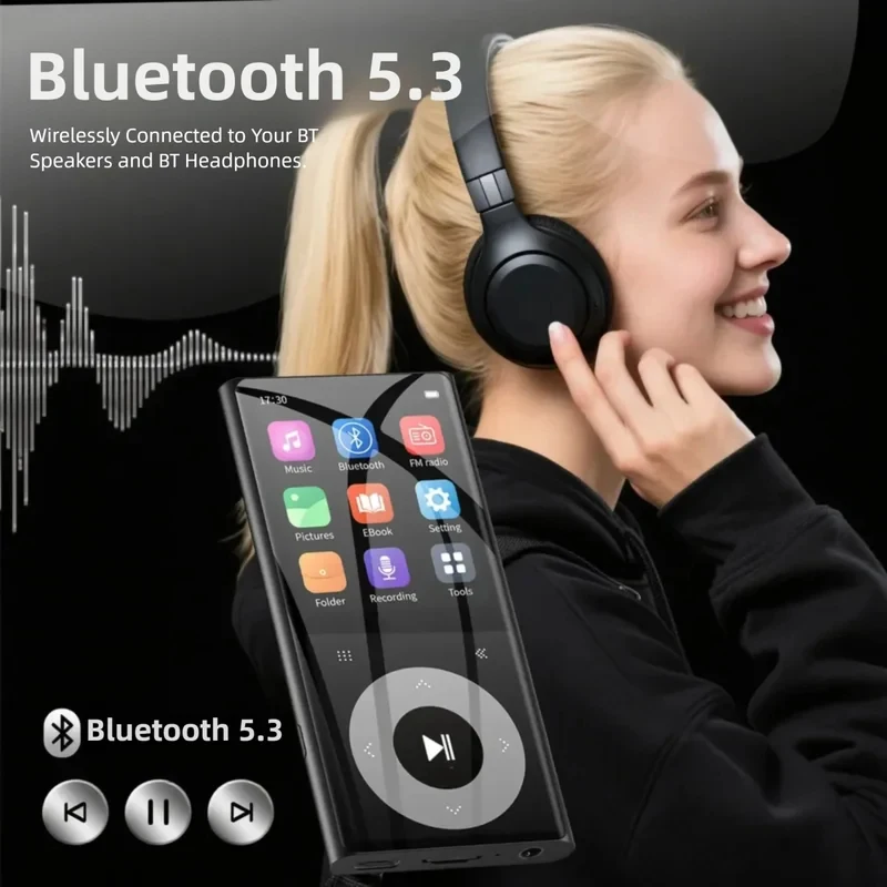 Tragbarer Mp4-Musikplayer 2,4 Zoll Mit Bluetooth, Fm-Radio &Amp; Lautsprecher – Musikplayer Für Studenten, Schule &Amp; Freizeit Tragbarer Mp4-Musikplayer 2,4 Zoll Mit Bluetooth, Fm-Radio &Amp; Lautsprecher – Musikplayer Für Studenten, Schule &Amp; Freizeit - Image 3