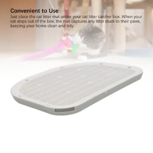 Cat Litter Mat Cat Litter Mat Waterproof Sturdy Anti Slip Leakage Resistant Easy to Clean Cat Litter Trapping Mat for Home