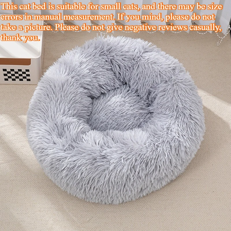 1Pc Comfortable Striped Plush Pet Bed, Suitable For Cats And Dogs,Warm,Deep Sleep Round Nest,Filling,Gray,Soft,Indoor 1Pc Comfortable Striped Plush Pet Bed, Suitable For Cats And Dogs,Warm,Deep Sleep Round Nest,Filling,Gray,Soft,Indoor - Image 12