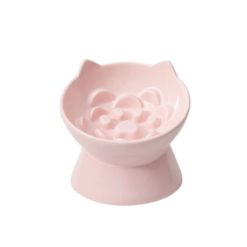 Ceramic Cat Slow Food Bowl Cute Slanted Mouth Dog Feeding Basin Creative Large Capacity Pet High Foot Bowl Kitten Puppy Ceramic Cat Slow Food Bowl Cute Slanted Mouth Dog Feeding Basin Creative Large Capacity Pet High Foot Bowl Kitten Puppy - Image 10