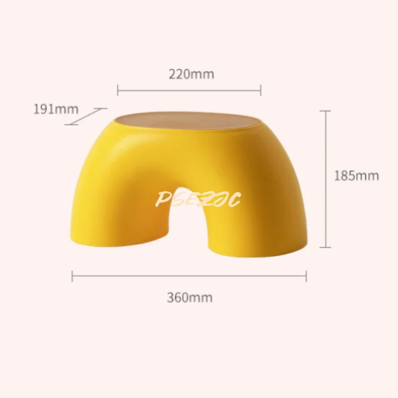 Home Minimalist Surround Shaped Small Stool Decoration Home Circular Anti Slip Shoe Changing Stool Home Minimalist Surround Shaped Small Stool Decoration Home Circular Anti Slip Shoe Changing Stool - Image 2