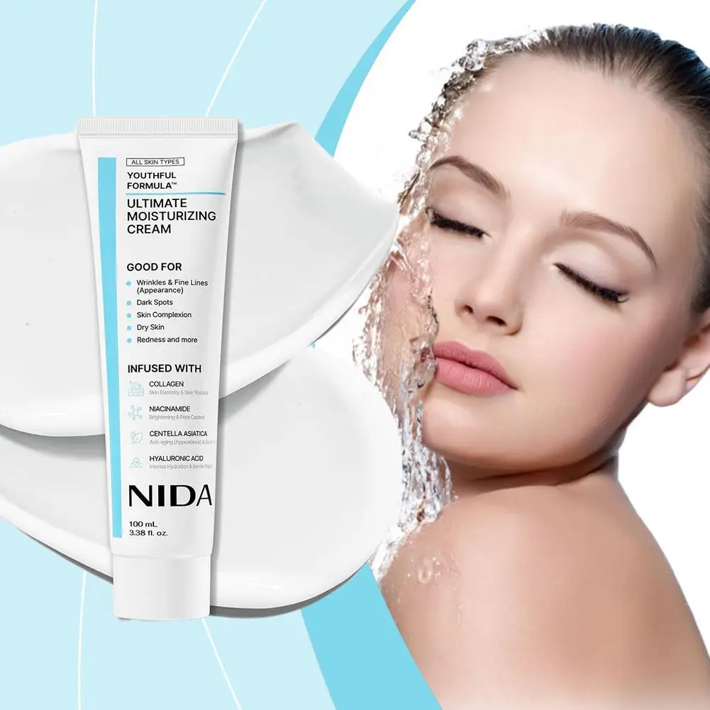 Nida Moisturizing Cream Multi-Action Rejuvenating Face Cream Repairs Damage Ultimate Cream For All Skin Types Korean Skin Care Nida Moisturizing Cream Multi-Action Rejuvenating Face Cream Repairs Damage Ultimate Cream For All Skin Types Korean Skin Care - Image 3