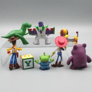 8-teiliges Anime Toy Story Actionfiguren-Set: Buzz Lightyear, Woody, Jessie, Alien, Niedliche PVC-Sammelfiguren, Modellspielzeug, Kindergeburtstagsgeschenk