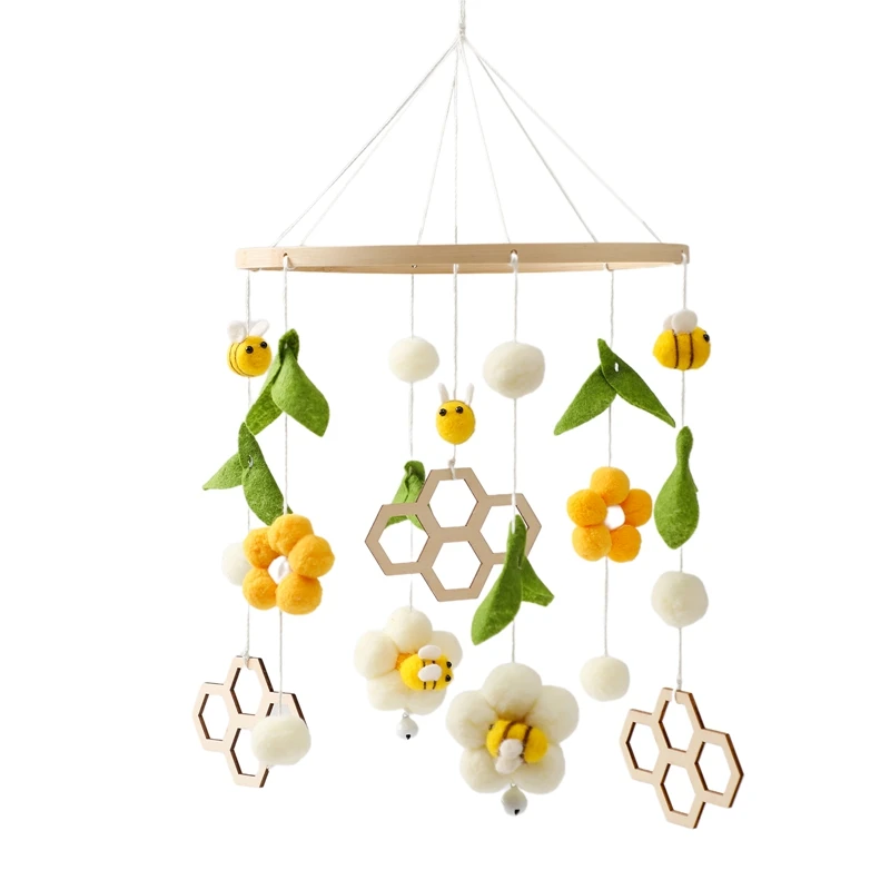 Babymobile Mit Holzrasseln, Weichen Filz-Tierfiguren, Musikbox Und Hängespielzeug Für Neugeborene – Babygeschenke Babymobile Mit Holzrasseln, Weichen Filz-Tierfiguren, Musikbox Und Hängespielzeug Für Neugeborene – Babygeschenke - Image 34