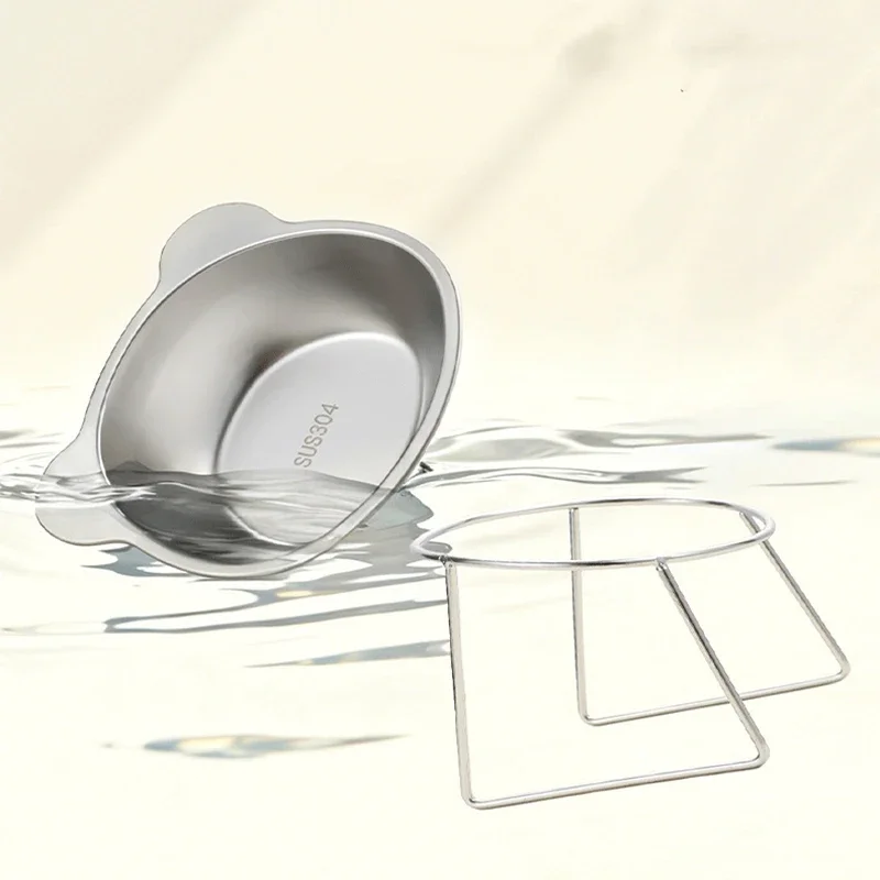 Elevated Cat Bowls Extra Raised Stainless Steel Cat Food Bowls With Anti-Slip Metal Stand Friendly Water Dishes For Indoor Pets Elevated Cat Bowls Extra Raised Stainless Steel Cat Food Bowls With Anti-Slip Metal Stand Friendly Water Dishes For Indoor Pets - Image 6
