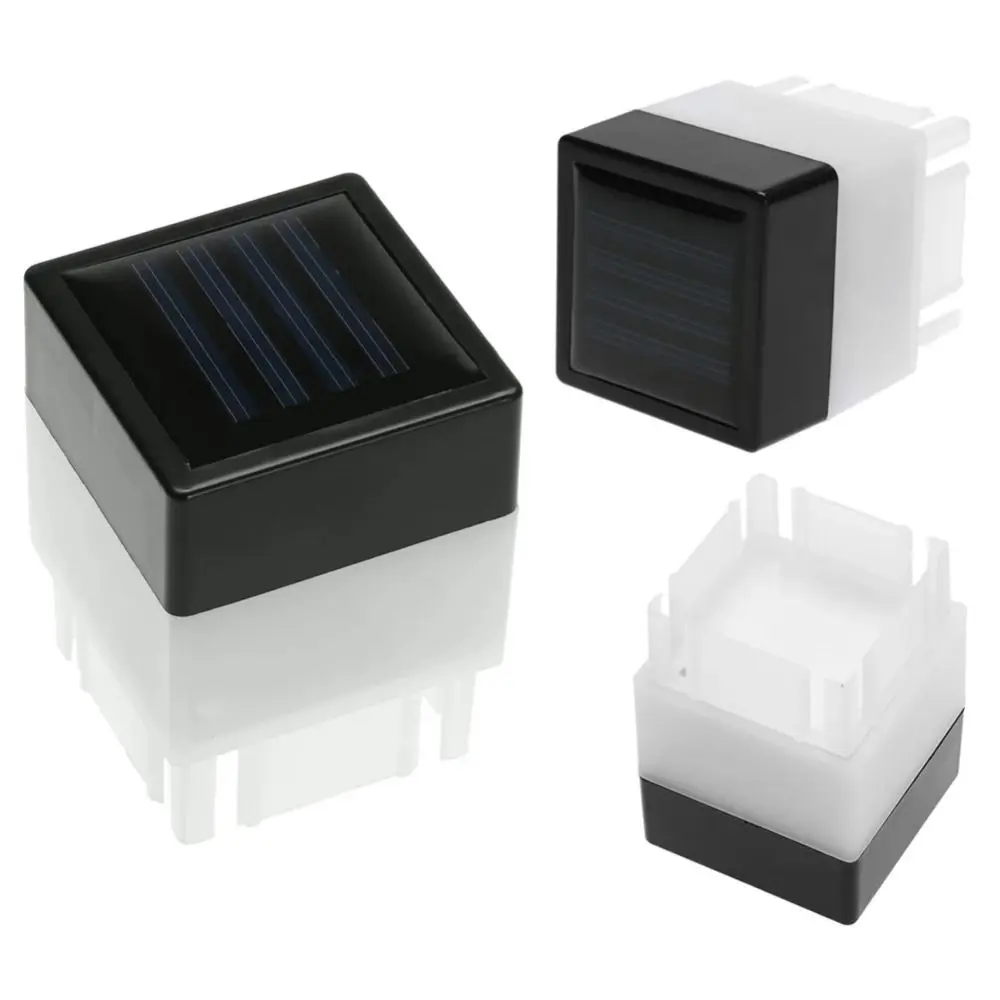 Quadratische Solar-Led-Lampe Für Den Außenbereich, Wasserdicht, Weißes/Warmes Licht, Led-Solarlicht, Zaunpfosten, Pool, Gartenlampe, Gartendekoration Quadratische Solar-Led-Lampe Für Den Außenbereich, Wasserdicht, Weißes/Warmes Licht, Led-Solarlicht, Zaunpfosten, Pool, Gartenlampe, Gartendekoration - Image 2